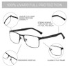 ZENOTTIC Blue Light Reading Glasses for Men Computer Readers Trendy
