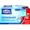 Toppits Gefrierbeutel Vorratspack, 2 Liter, 80 Stück, Standboden, Transparent