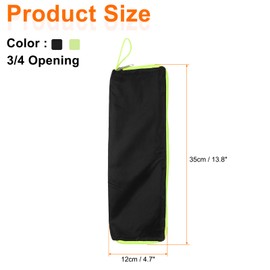 HARFINGTON 2pcs Wet Umbrellas Bag 13.8" Oxford Cloth Umbrellas Sleeve Cover with Microfiber Inner Waterproof Portable Compact Cases for Folding Travel Umbrellas, Black/Green