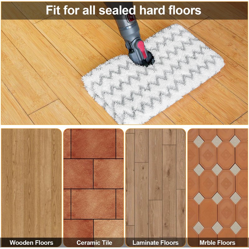 Jirmory 6 Pack Steam Mop Replacement Pads Compatible with Shark