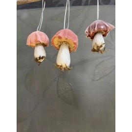 Unbranded Velvet Mushroom Ornaments Anthropology-s
