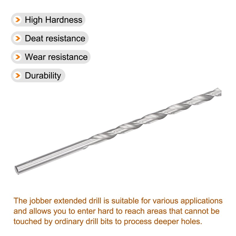 sourcing map 10mm Twist Drill Bits, High-Speed Steel Straight Shank