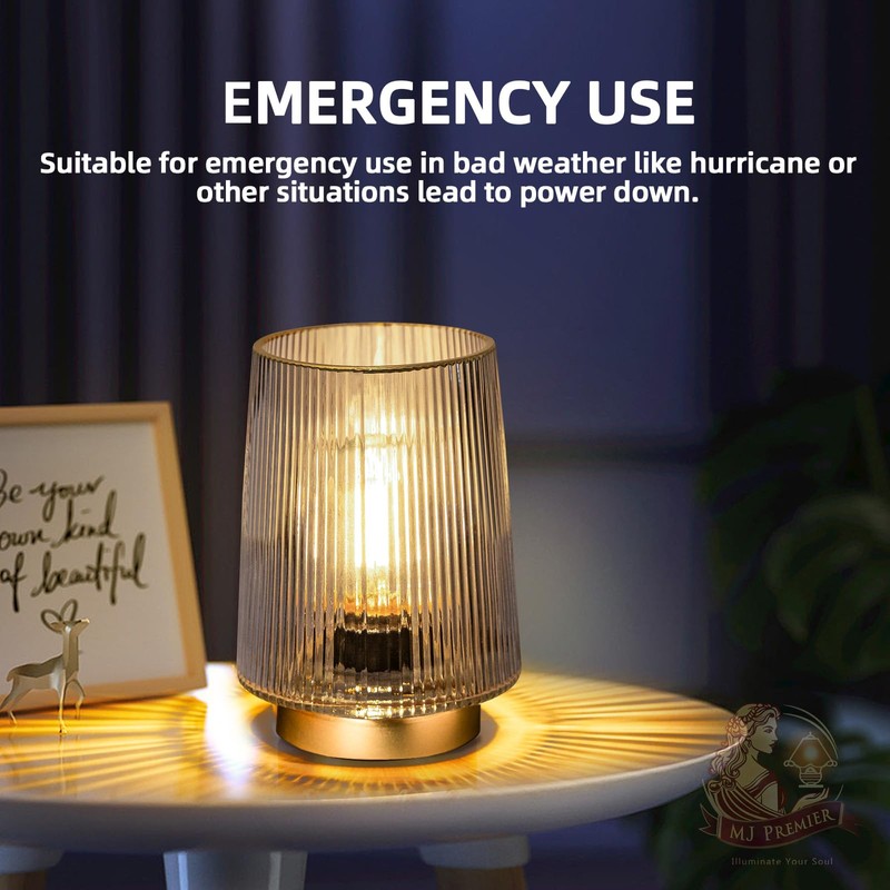 MJ Battery Operated Lamp with Timer Cordless Lamp with Timer