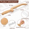 Lasnten 2 Pcs Bread Knife 15.6 Inch Wooden Bread Slicer