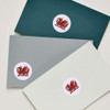 24 x 40mm Round 'Welsh Red Dragon' Stickers (SK00067307)