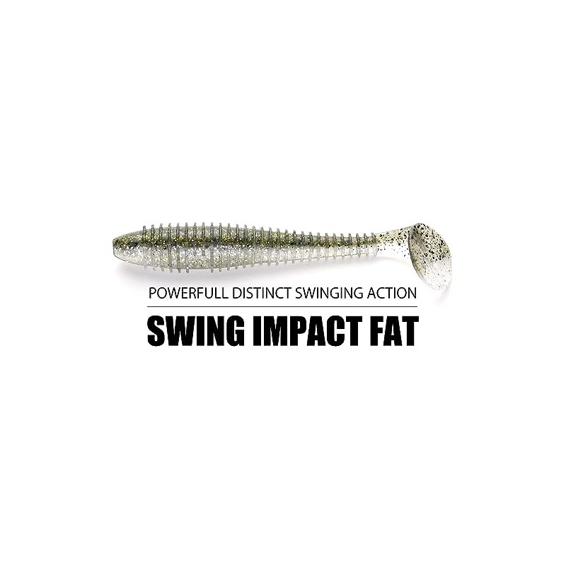 KEITECH Swing Impact Fat 3.8" #370 Clear Silver Glow