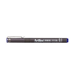Artline 0.1mm Drawing System - Blue (Pack of 12)