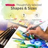 Professional Watercolour Brushes Synthetic Set - 6 Faux Squirrel Watercolour