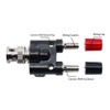 Hxchen 5Pcs BNC Male to Dual 4mm Banana Female Jack