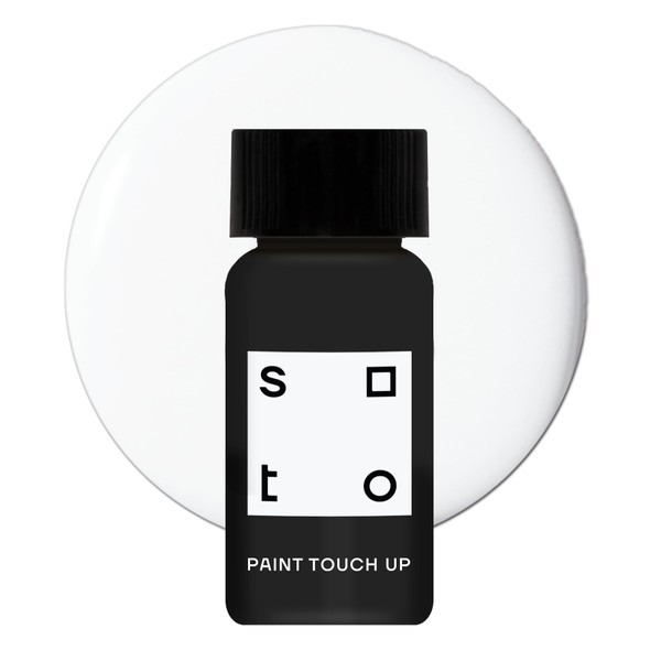 soto White Paint Touch Up, Appliance + Porcelain, High-Gloss Finish (No. 04 White Haze) - 10 Milliliters of Enamel + Bathtub Repair for Tub, Tile, Appliances, Interior/Exterior
