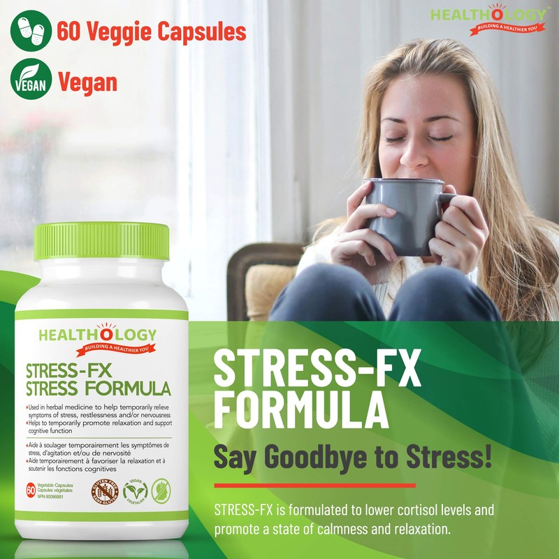 Healthology STRESS-FX | Stress Relief & Anti Anxiety Supplement With