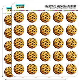 Chocolate Chip Cookie 1" Planner Calendar Scrapbooking Crafting Stickers - Clear
