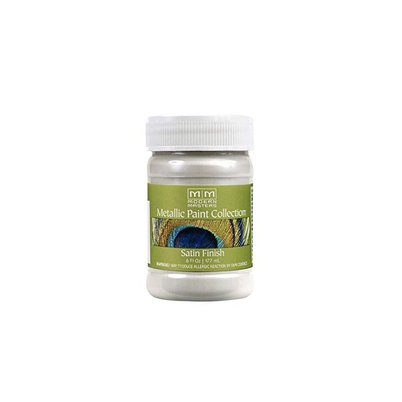 6 oz Modern Masters ME196 Pearl White Metallic Paint Collection,