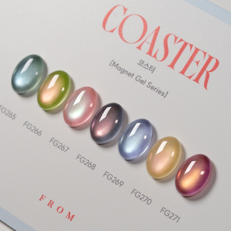 From the Nail Coaster Guava Magnetic Gel 7-piece set /
