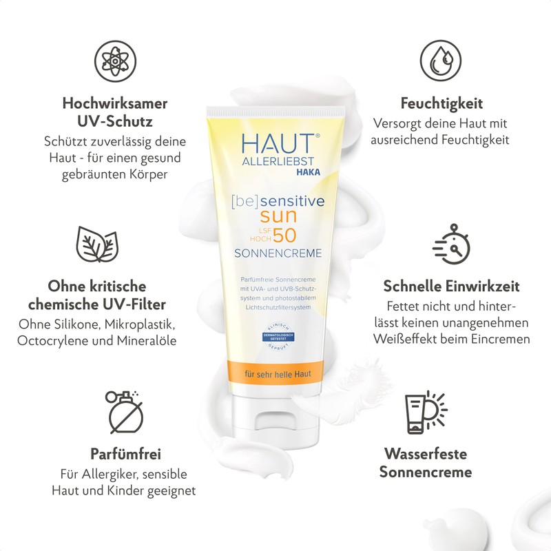 Hautlliebst Sun Cream SPF 50, 100 ml, No Critical Chemical