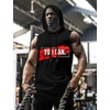 Babioboa Men's Training Tank Top with Hood Bodybuilding Sleeveless Sport