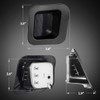 Partsam Full Led License Plate Lights Lamp Assembly Smoke Black