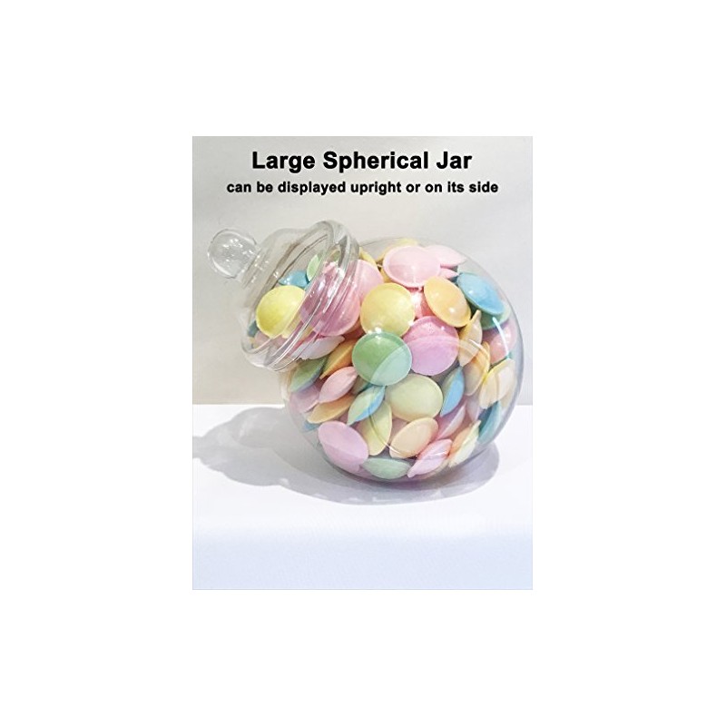 3200ml Spherical Victorian Style Food Grade Plastic Sweet Jars -
