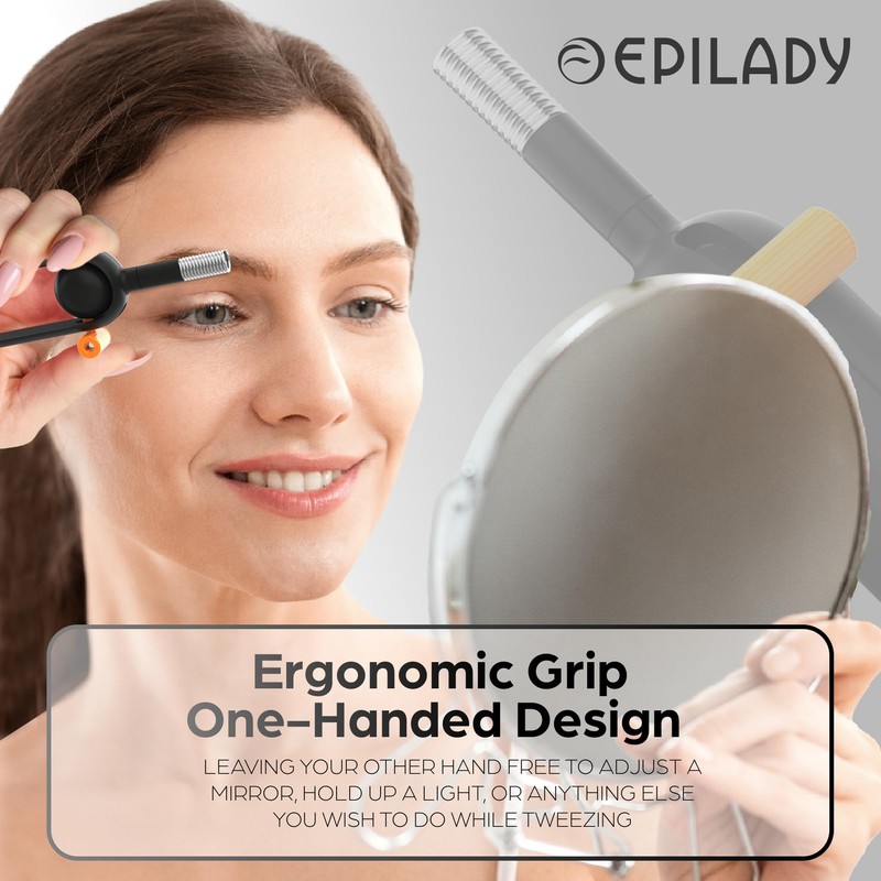 Epilady Precision Coil Tweezer, Facial Hair Remover with Ergonomic Design,