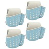 4Pcs Sink Sponge Holder PP 2 Layer Adjustable Strap Soap
