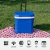 Igloo 28 Qt Blue Wheeled Cooler with Locking Telescoping Handle