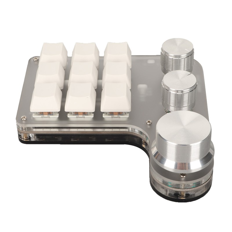 DIY Programmable Keyboard with RGB Light 9 Keys 3 Knobs