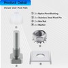 Shower Door Pivot Lnstallation Kit Set with Pin and Bushing