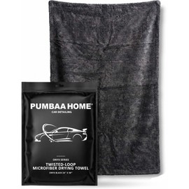 24"x36" Twisted-Loop Car Drying Towel, 1300GSM, Microfiber Towels for Cars, Zero Scratch, Streak Free, Ultra Absorbent, Lint Free, Car Detailing Kit for Car, Truck, SUV - One Pass Technology