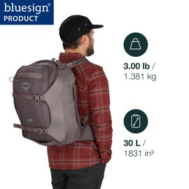 Osprey Sojourn Porter 30L Travel Backpack, Brindle Brown