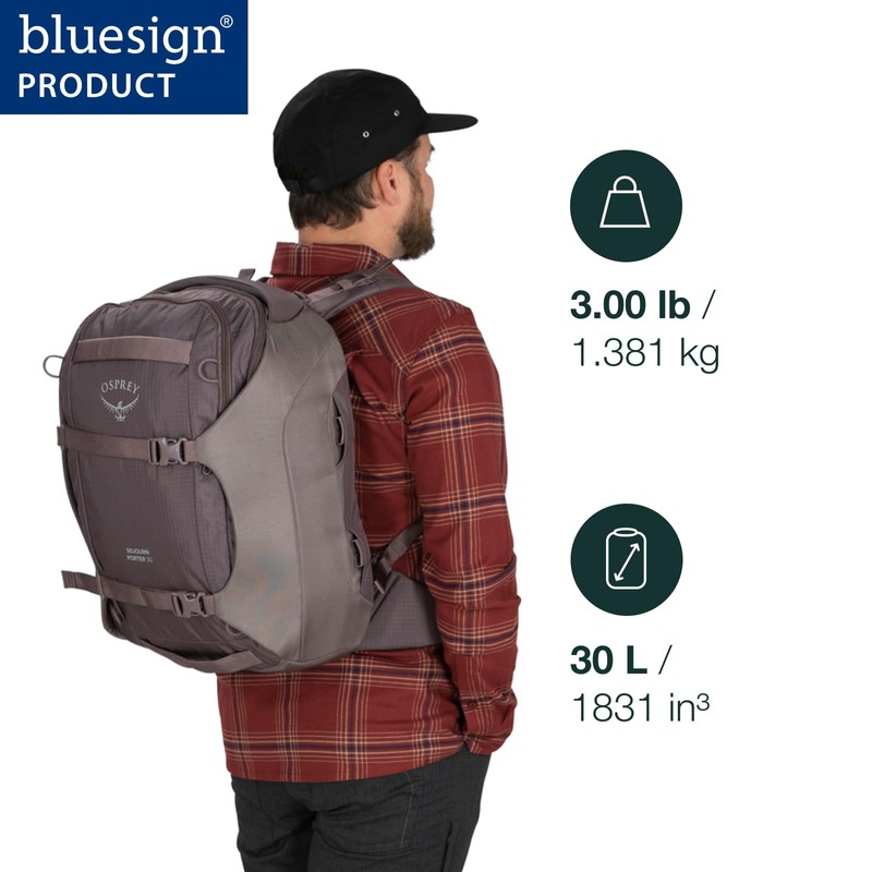 Osprey Sojourn Porter 30L Travel Backpack, Brindle Brown