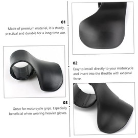 CIYODO 2pcs Throttle Assist Control Grips for Motorcycle Durable Wrist Rest to Reduce Arm Fatigue Easy Installation for Long Distance Cruising Compatible with Heavy Gloves