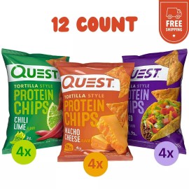 Quest Nutrition Tortilla Style Protein Chips Variety Pack (Pack Of 12)