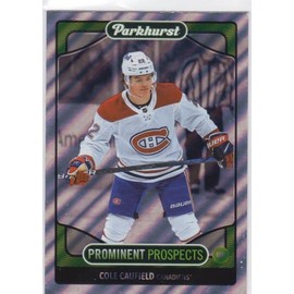 2021-22 Upper Deck Parkhurst Prominent Prospects Hockey #PP1 Cole Caufield Rookie Card RC Hockey Card Montreal