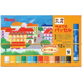 Pentel Crayon Pass Passel GHPAR-12 12 Colors
