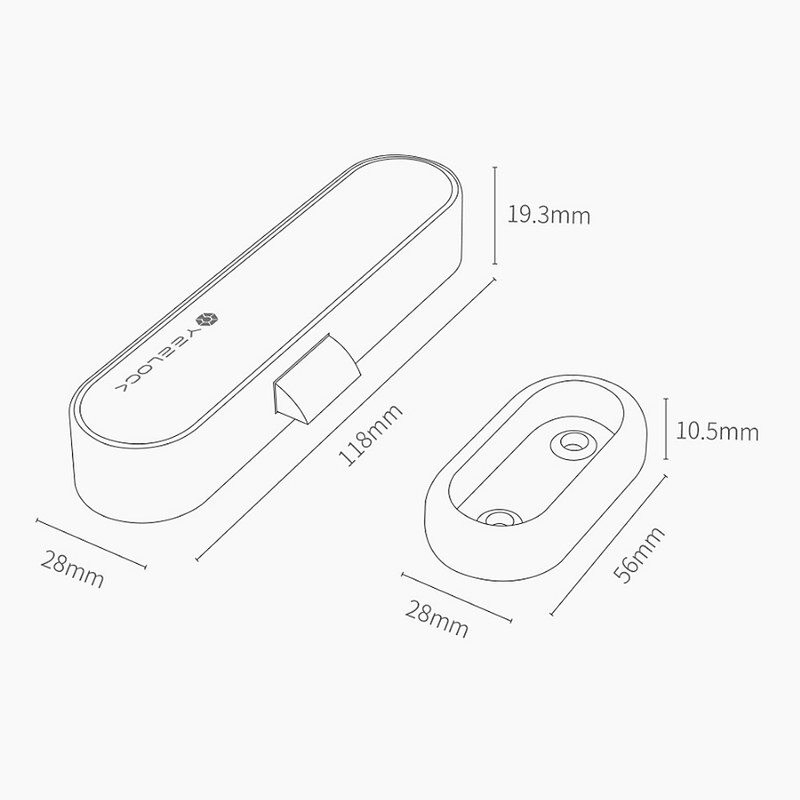YEELOCK Smart Drawer Lock E Keyless Lock BT APP Management