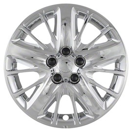 4-Pack of 18' Screw-on Chrome Hubcaps fit for Impala 2014-2019