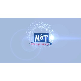 M&T Displays Basic Fir Wood Easel with Magnetic Chalkboard for Events, 20.50x40.50, Dark Wood