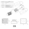 XC C6 Sensorless Brushless ESC for RC Car,3-8S Lipo,200A Continuous