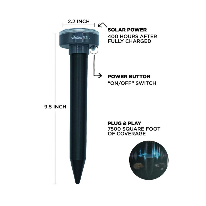 Thunder Acres Solar Rodent Repeller (2)