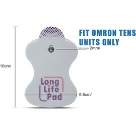 AGAM Life Long Compatible with Omron TENS Unit Replacement Electrodes Pads (Pack of (8)