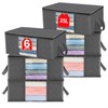 EvanGrinzia 6 Pack Clothes Storage Bag, Foldable Storage Bin Closet