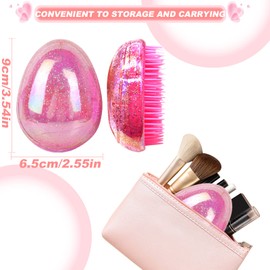 Pack of 4 Hair Brush without Pulling Brush without Handle Detangler Brush Professional Detangling Brush Antistatic Detangling Brush for Girls Women Children Head Massage Brush Suitable for All Hair