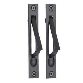 QCAA Solid Brass Edge Pull, 4", ORB Oil Rubbed Bronze, 2 Pack, Made in Taiwan