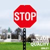 ANLEY Stop Sign 12 x 12 Inch - Diamond Quality
