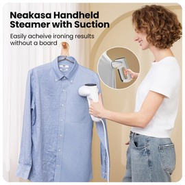 Neakasa Magic 1 Vacuum Steamer, Handheld Travel Garment Steamer for Clothes, 2300Pa Suction for Clothes Grips, Steamer Iron 2 In 1 (for 110-120V Use)