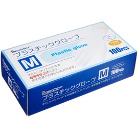 Leader Plastic Gloves Medium , , ,