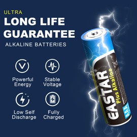 EASTAR BTS AAA Batteries - Alkaline Triple A Battery for Remote Controls, Toys (20 Pack), Ultra Long-Lasting, Leak-Proof Design, High Performance 1.5V LR03 Bulk Pack Batteries