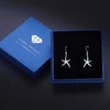 Starfish Earrings 925 Sterling Silver with Opal Fish Hoop Earrings