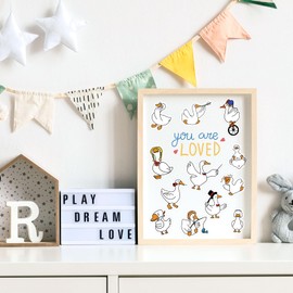 Honoson 8 Sheets 80 Pcs Silly Goose Stickers Funny Waterproof Goose Bumper Sticker for Birthday Meeting Favor Laptop Water Bottles Notebook Decorations