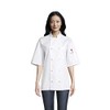Uncommon Threads unisex adult Antigua Chef Coat W/Mesh Shirt, White,
